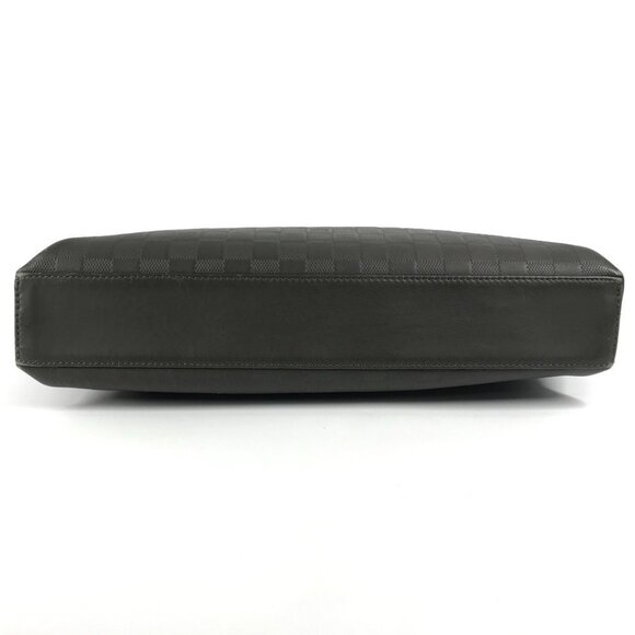 LOUIS VUITTON Gray Damier Leather Tote Bag - Picture 5 of 16